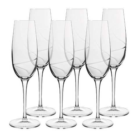 Luigi Bormioli Aero Champagneglas 23,8 cm 23,5 cl 6 stk. Klar