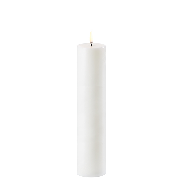 LED bloklys, Nordic white, Smooth, 4,8 x 22 cm