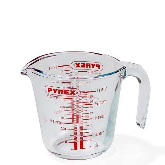 Målekande 0,50 liter Pyrex