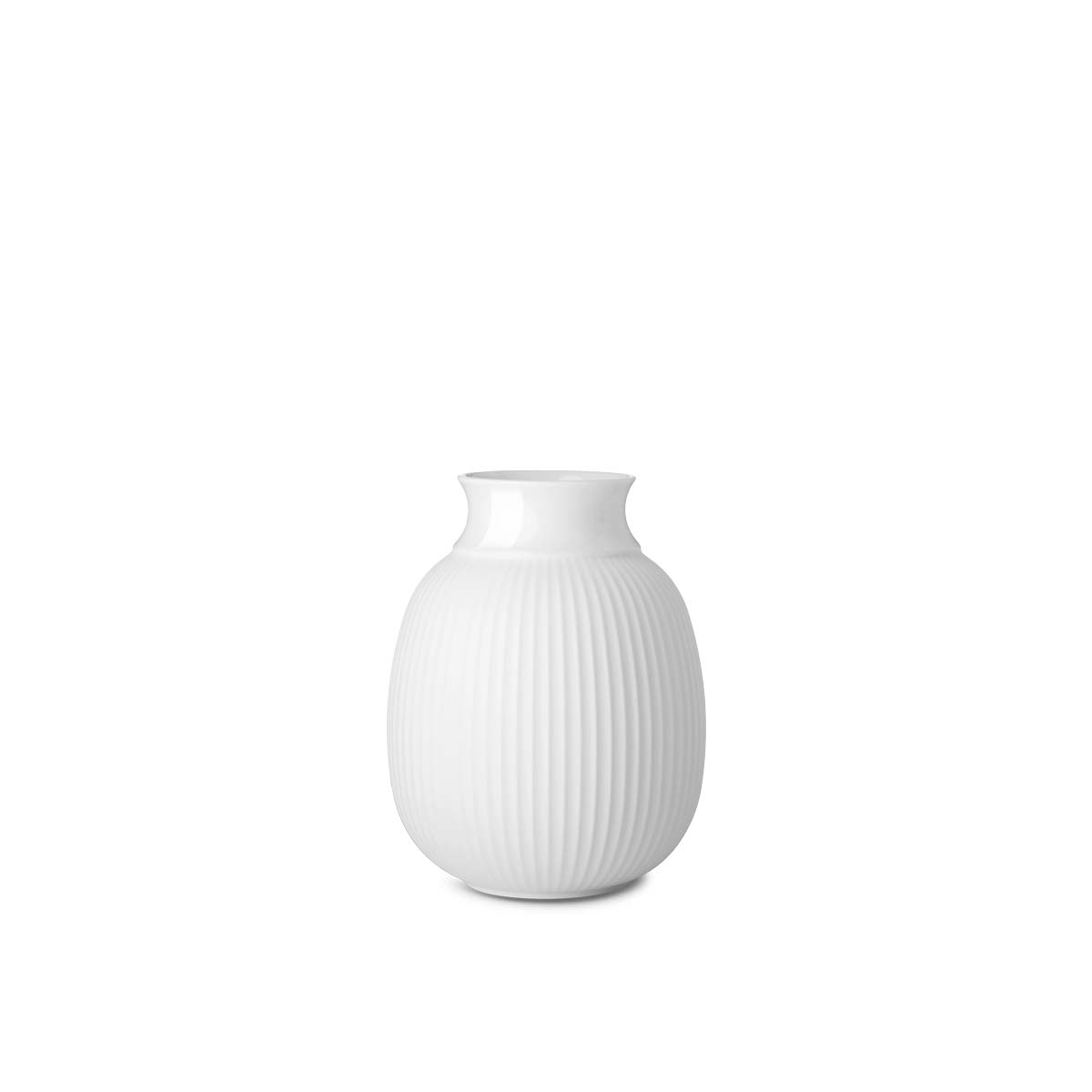 Curve Vase H13 hvid porcelæn