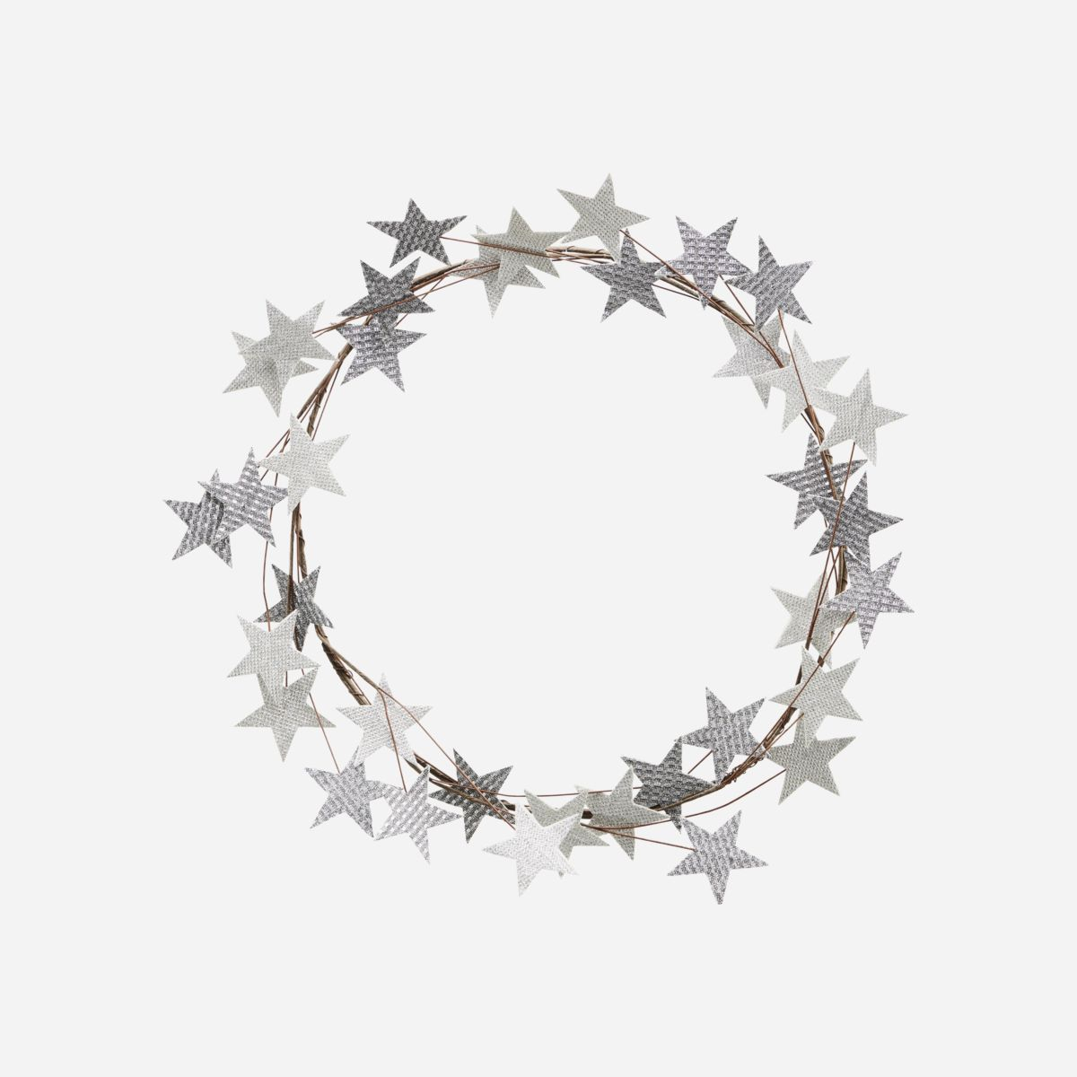  Star  krans, Sølv, dia 50 cm*