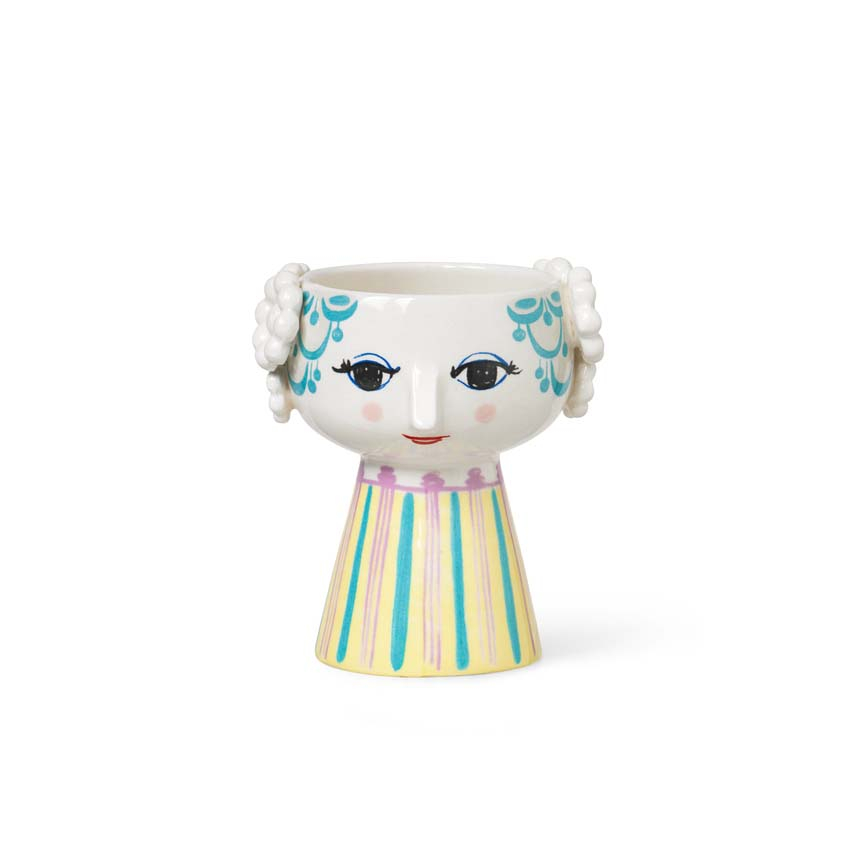 Eva Lysestage, H 9,5 cm, lys blå