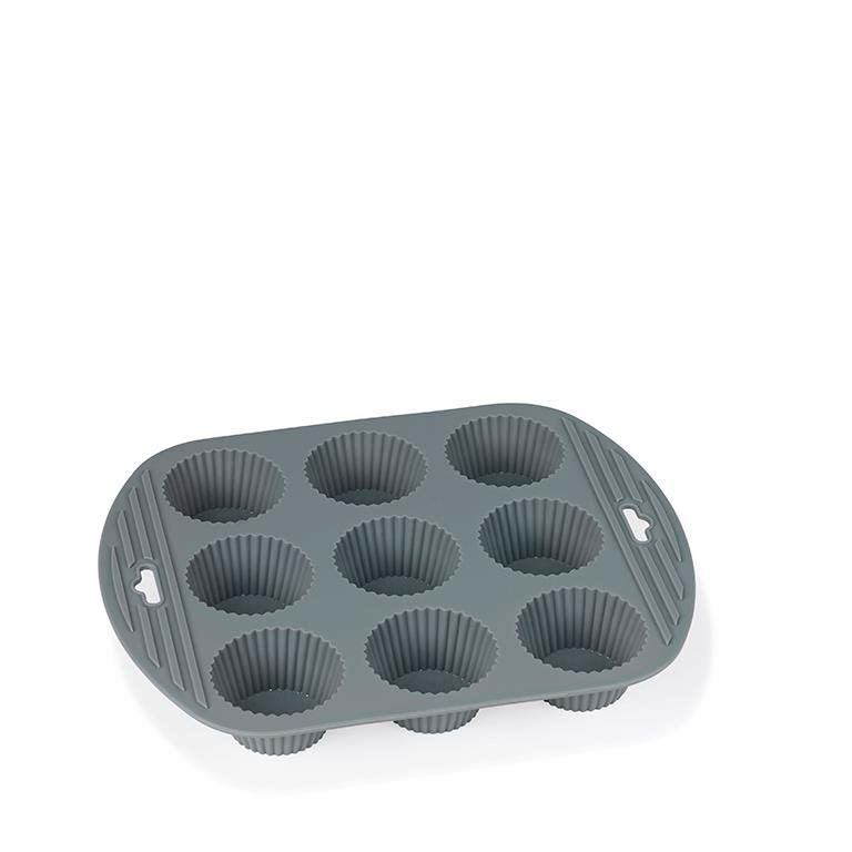 Funktion 9 huller Muffinform Grå, silikone*