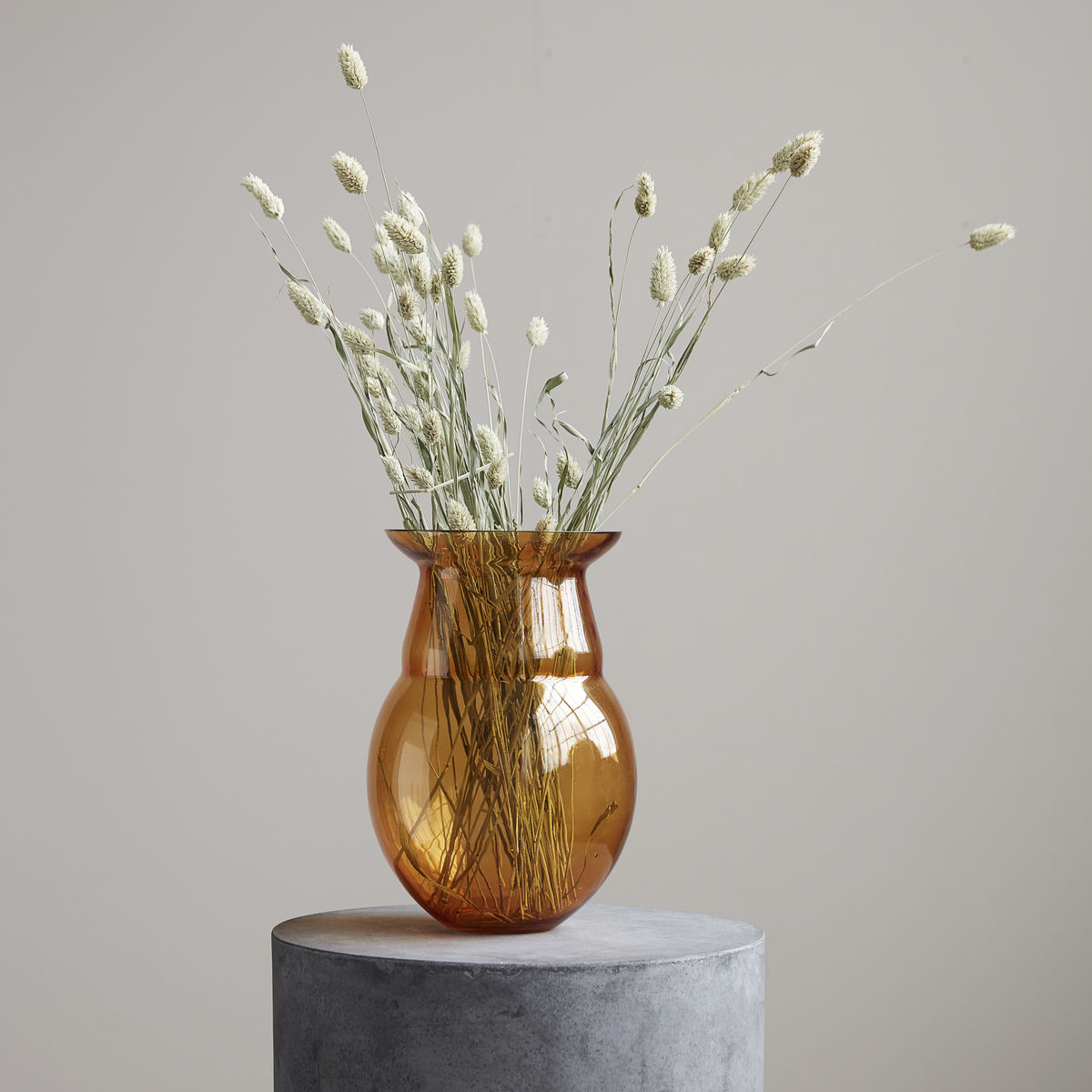 Airy Vase, H30 cm, sennepsgul