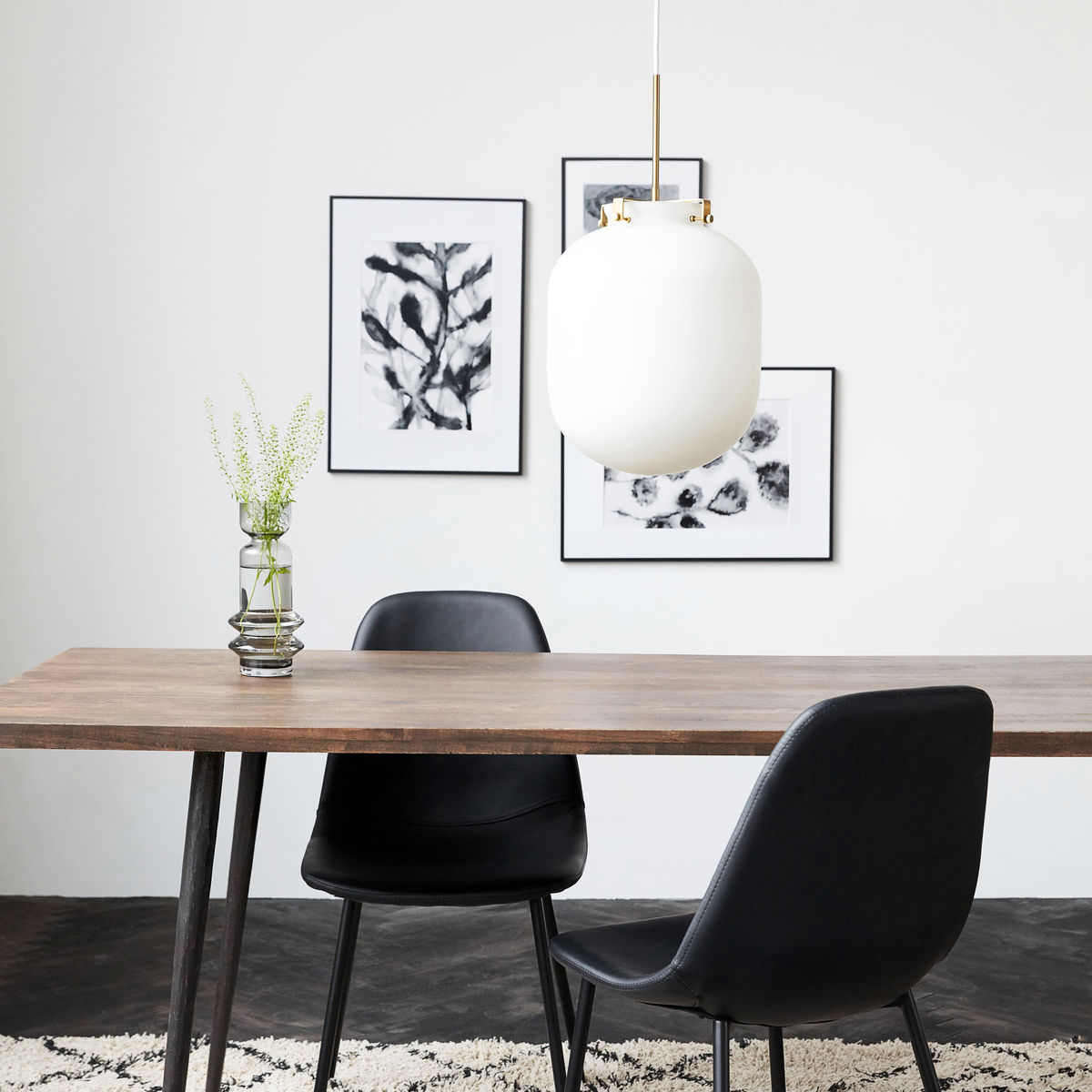 Ball Lampe, hvid