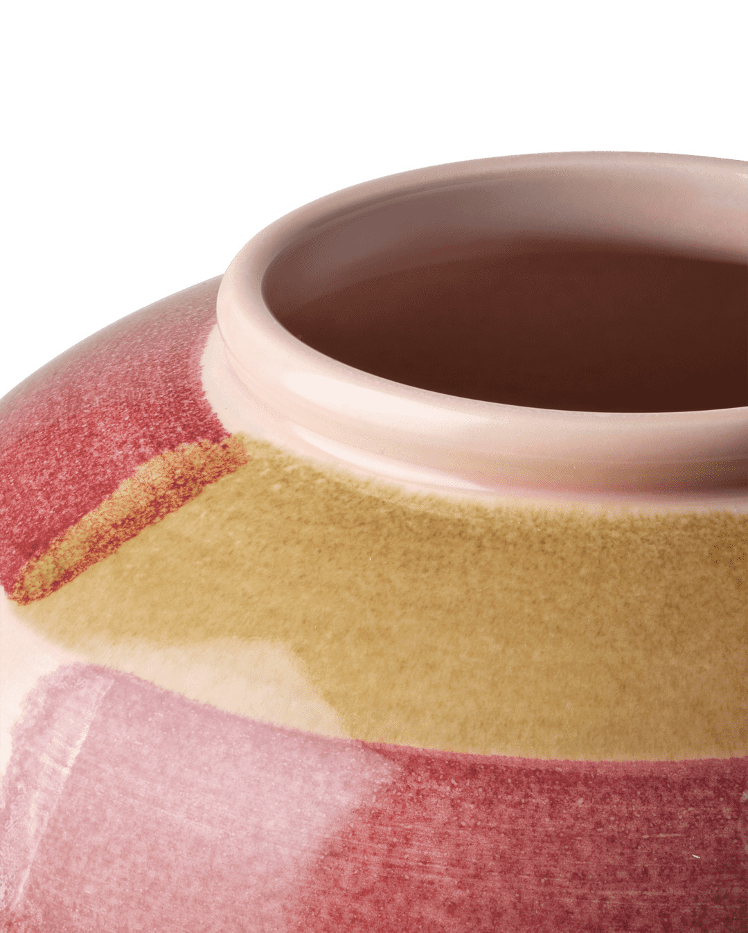 Canvas Vase H20 rosa/brun